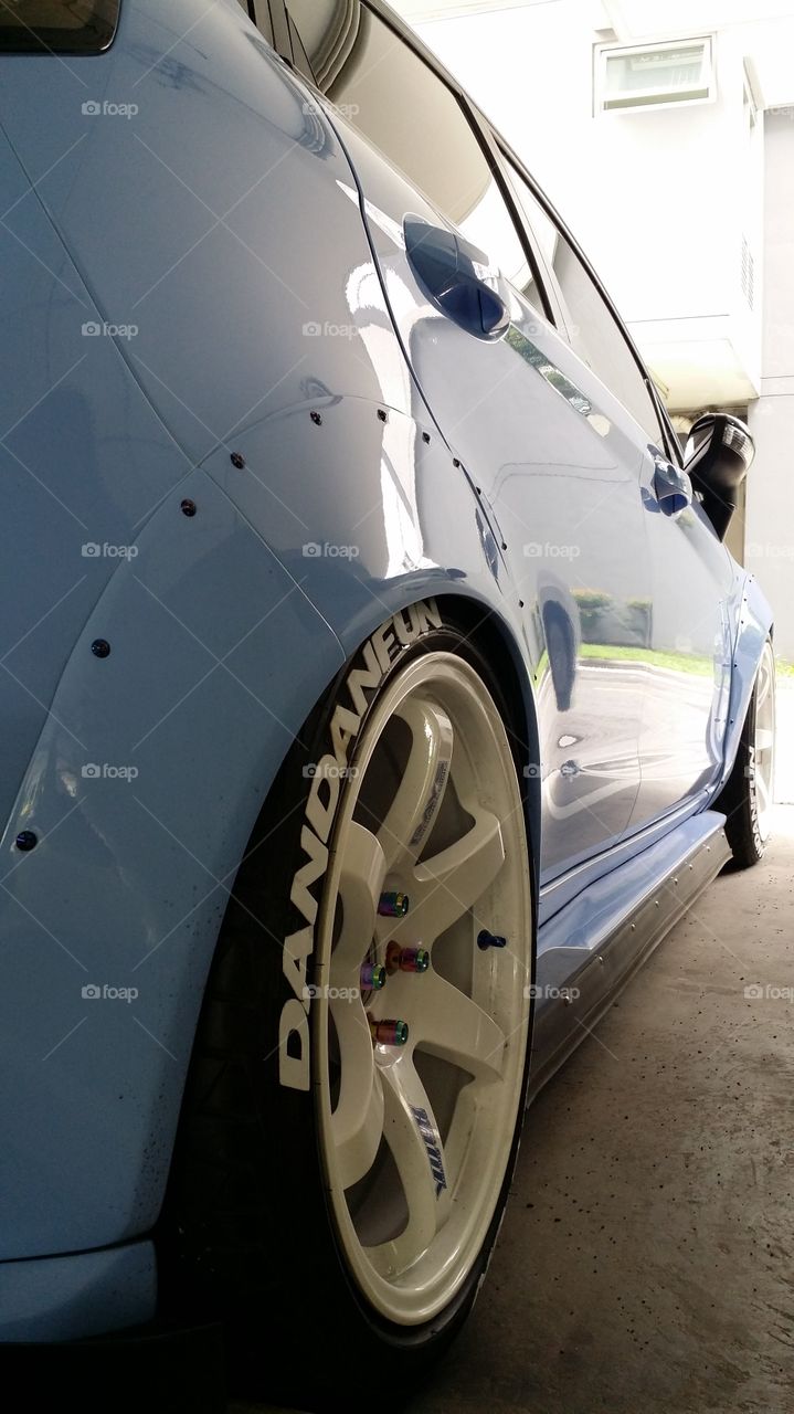 rodas, Ford Fiesta azul