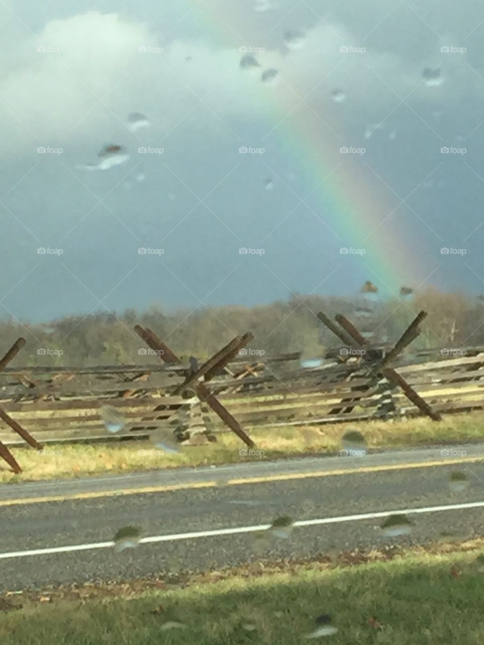 Rainbow at Gettysburg Battlefield 