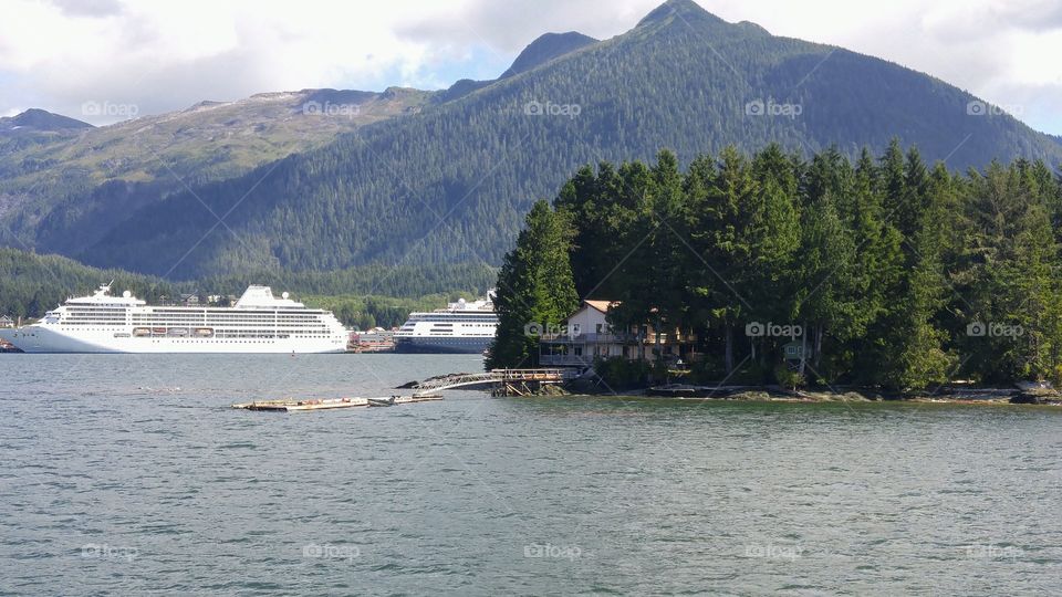 Cruiseliner in Alaska