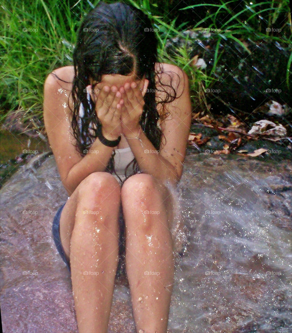 Banho no riacho