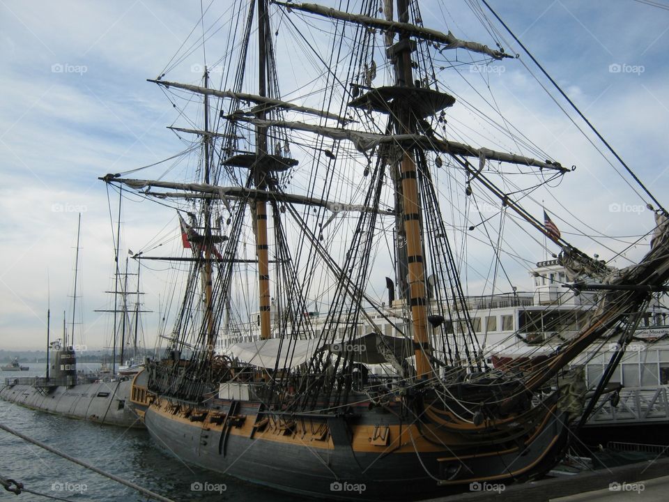 Old sail boat