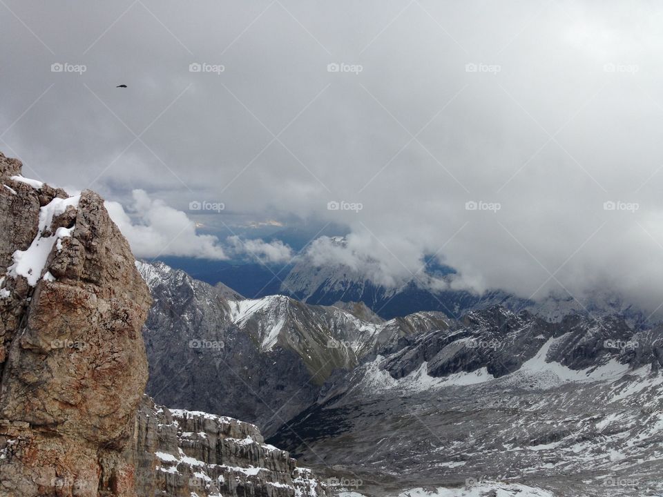 The highest mountain in Germany - Zugspitze