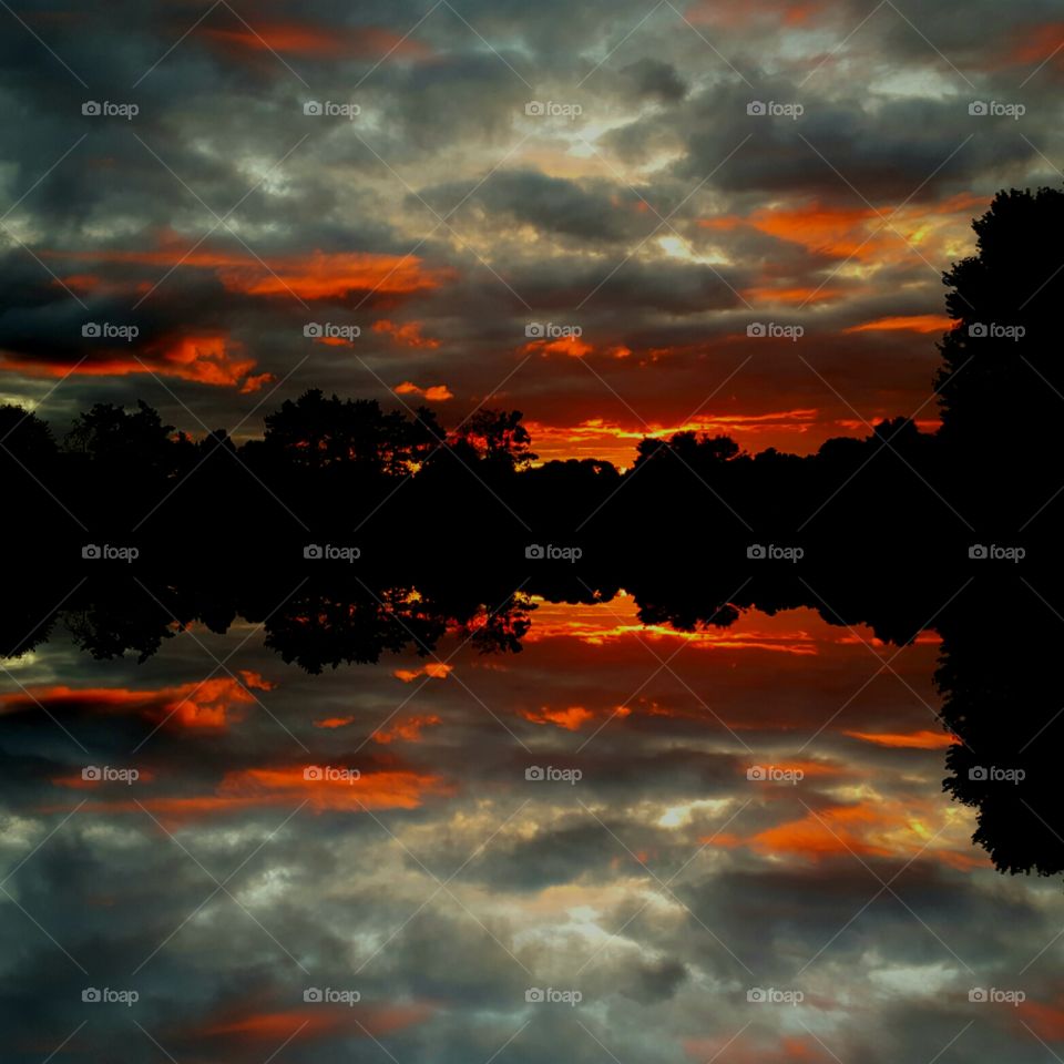 great sky mirrored