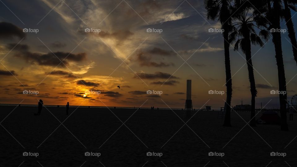 Santa Monica sunset 