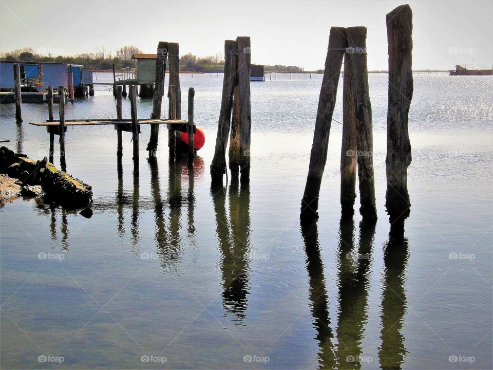 Water pillars, Italy