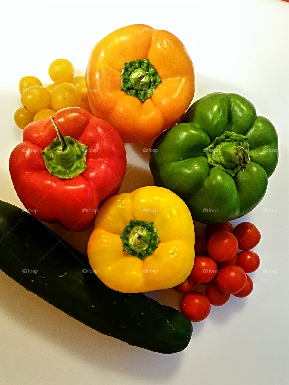 Fresh veggies ready to be sliced and arranged for a vegetable platter.