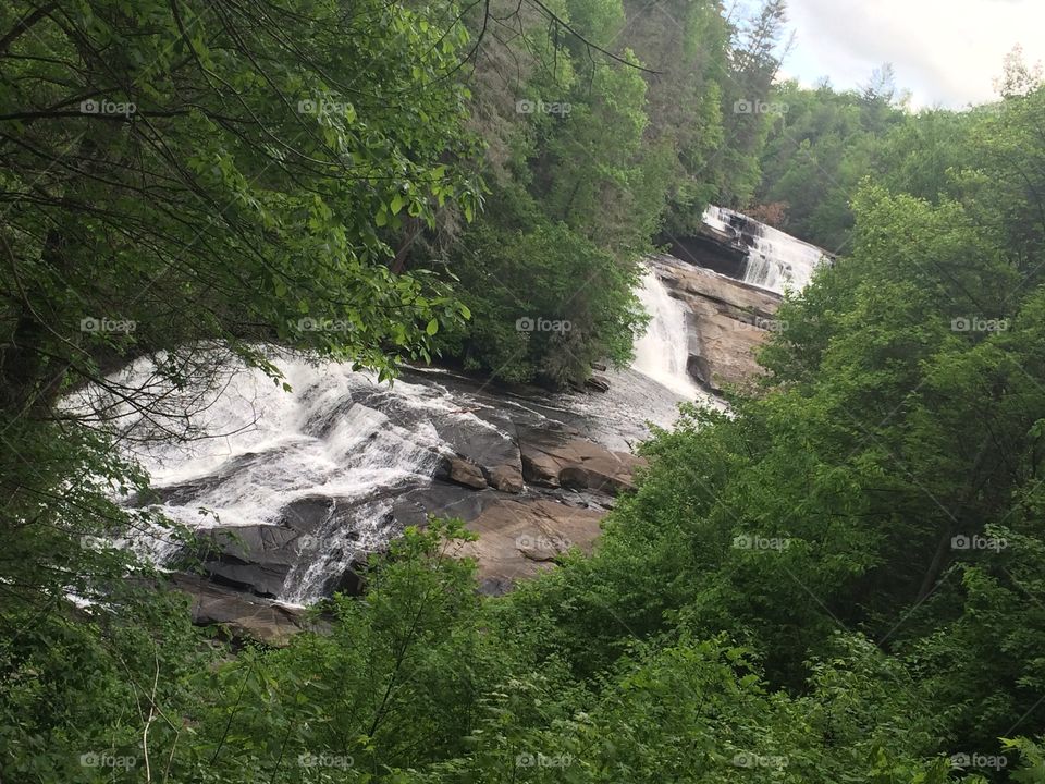 Triple falls in DuPont state forest in NC 