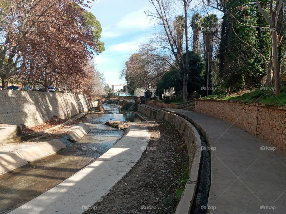 River between the population