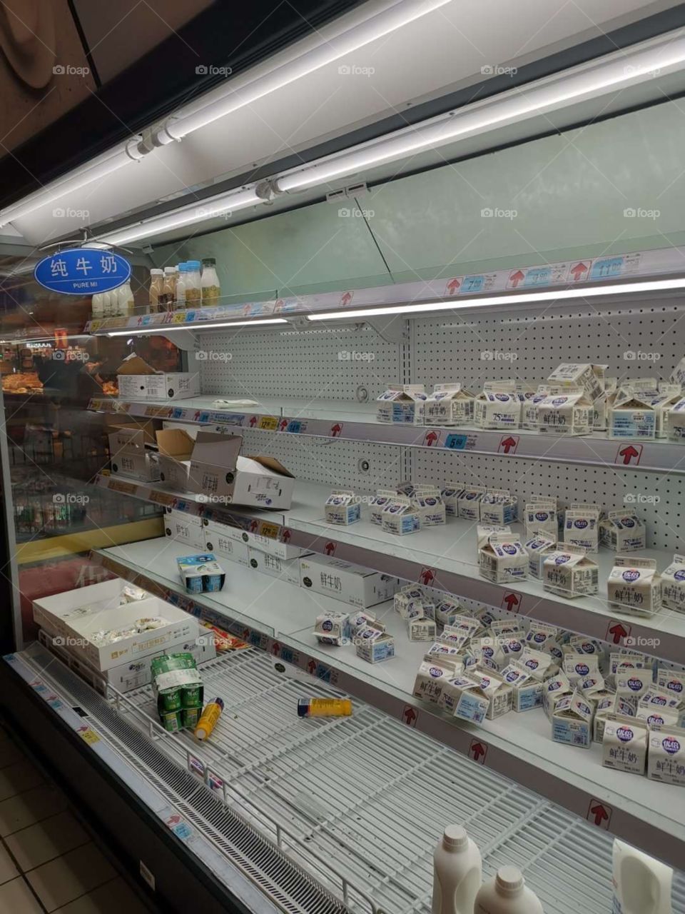China empty shelves 