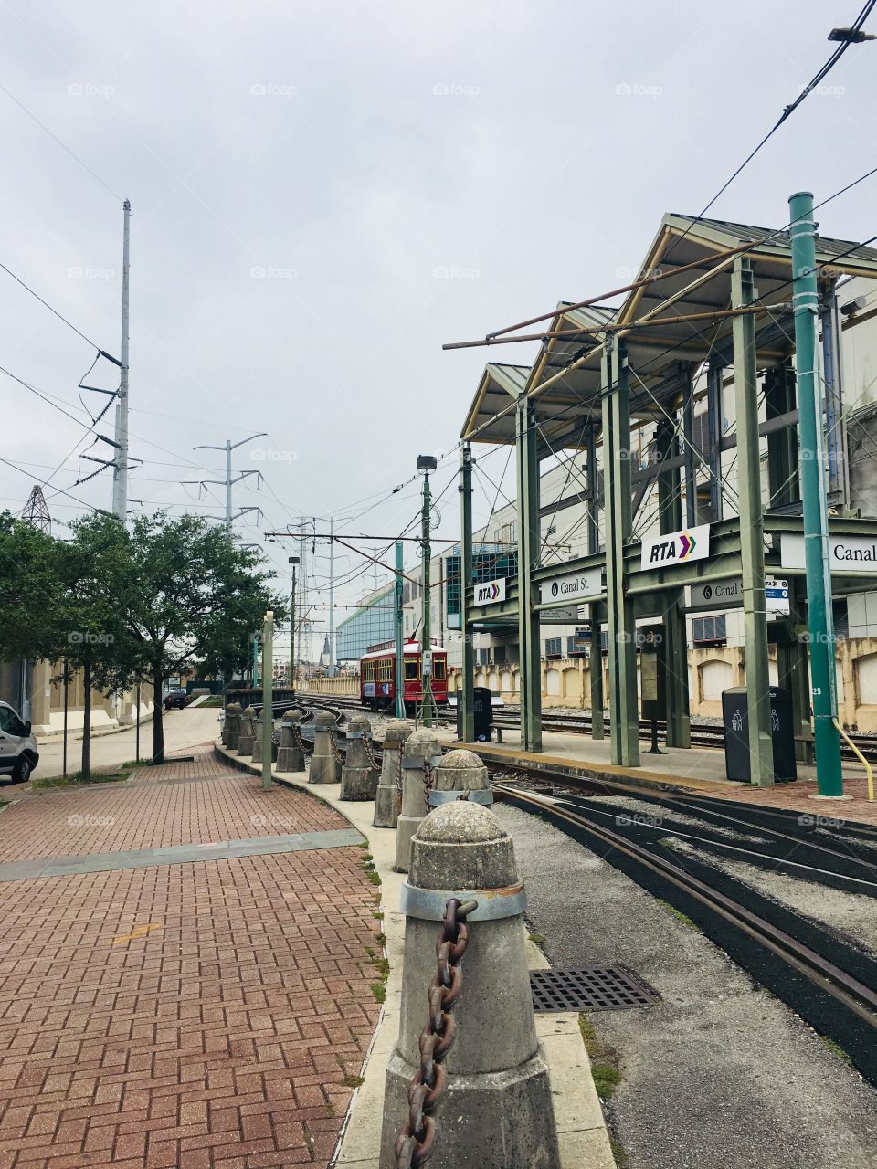Trolly Station in New Orleans, Louisiana, USA