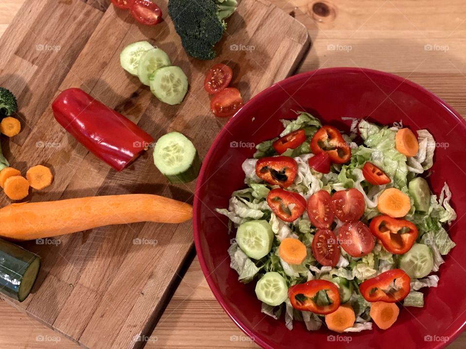 Healthy salad plate, yummy yummy