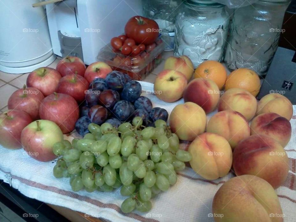 Fresh seasonal fruits.