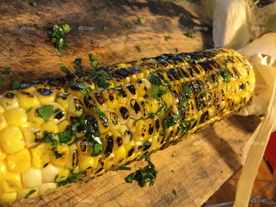 Grilled corn