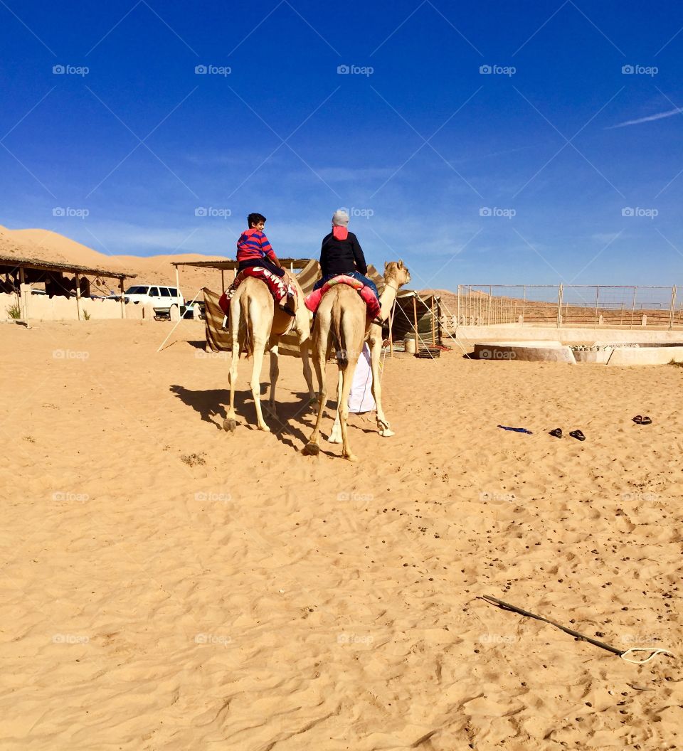 Riding camel 🐫 