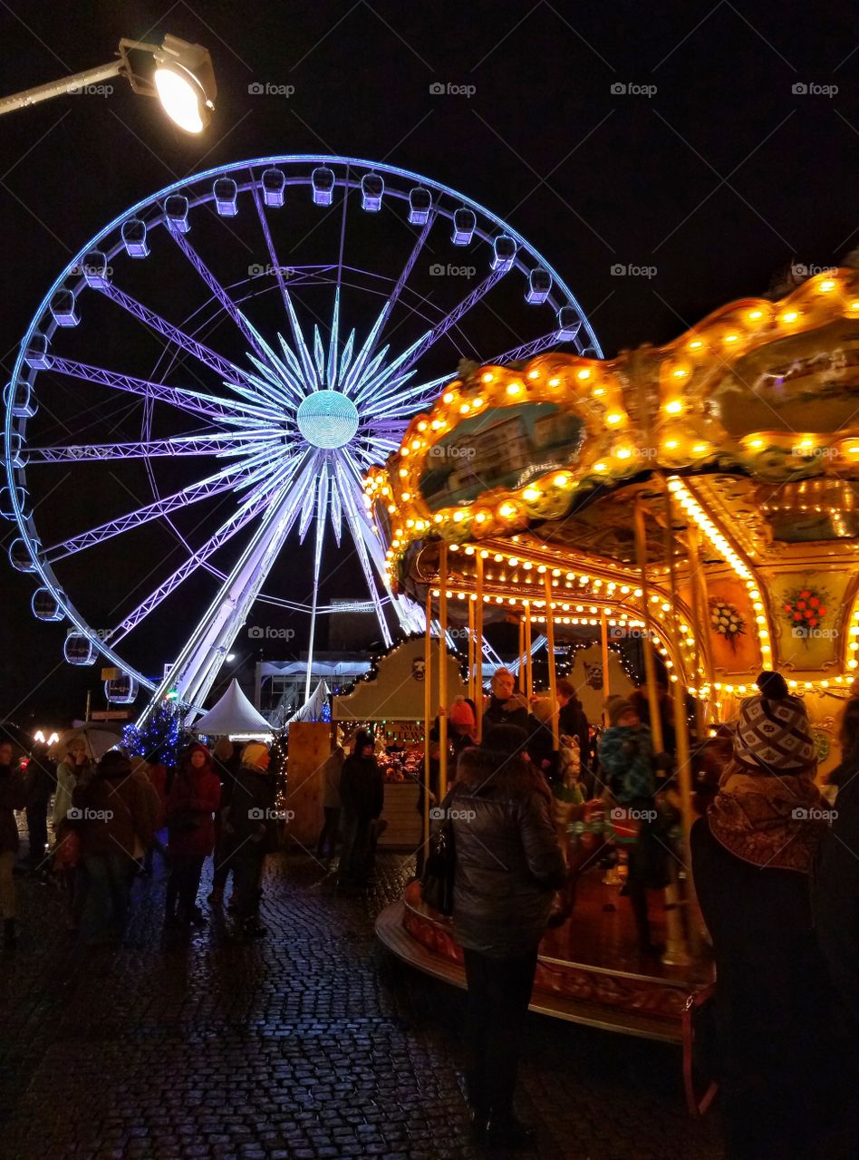 Festival, Carnival, Light, Evening, People