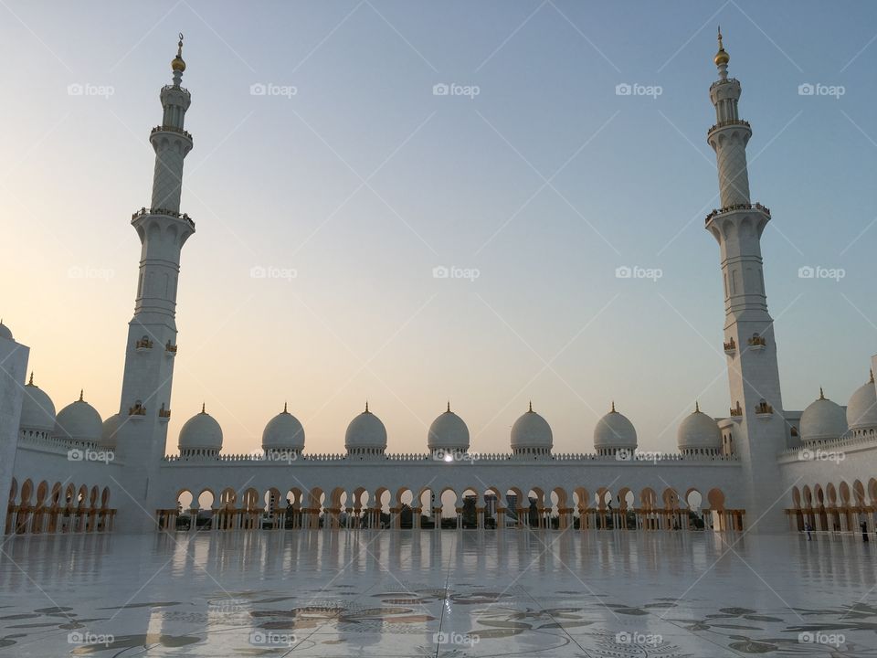 Grand mosque Abu Dhabi 
