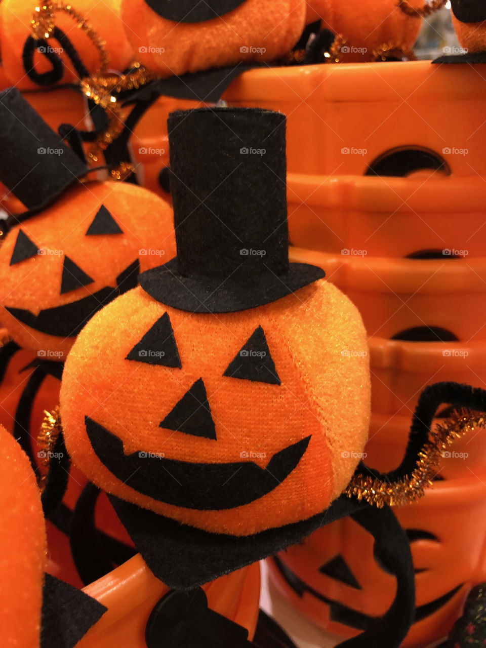 Pumpkin head halloween decoration