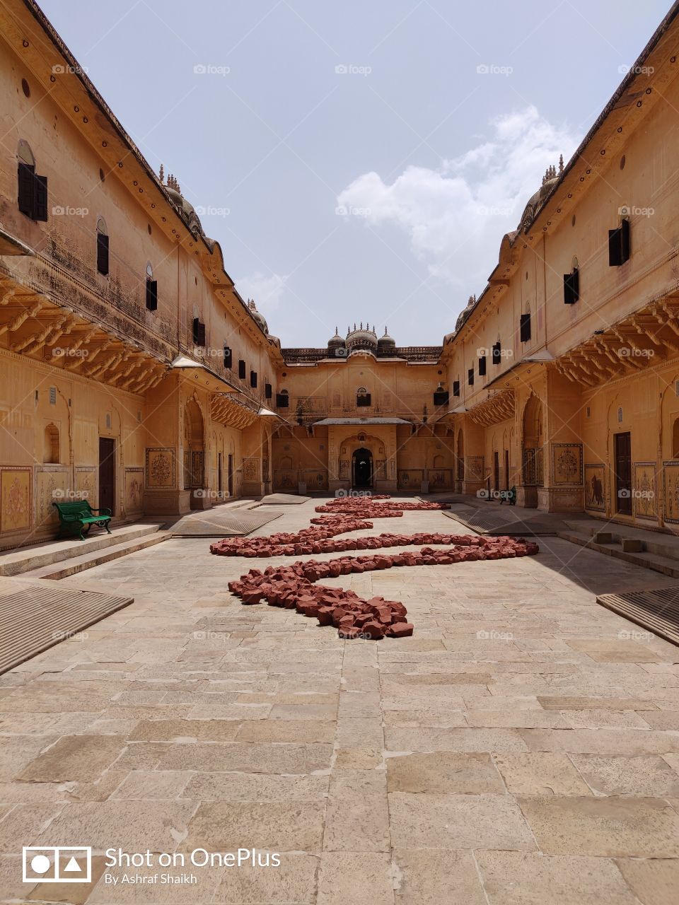 Nahrgarh Fort from view Stone Art