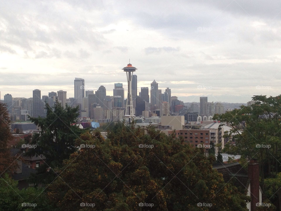 fall seattle spaceneedle by cristina13