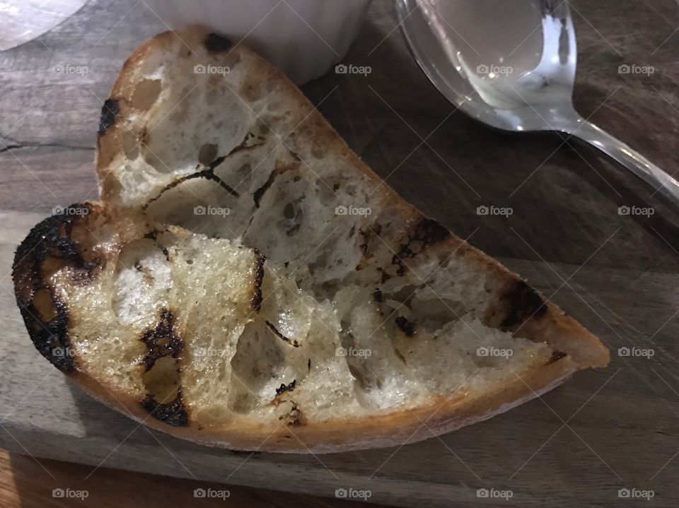 Bread in a shape of a heart