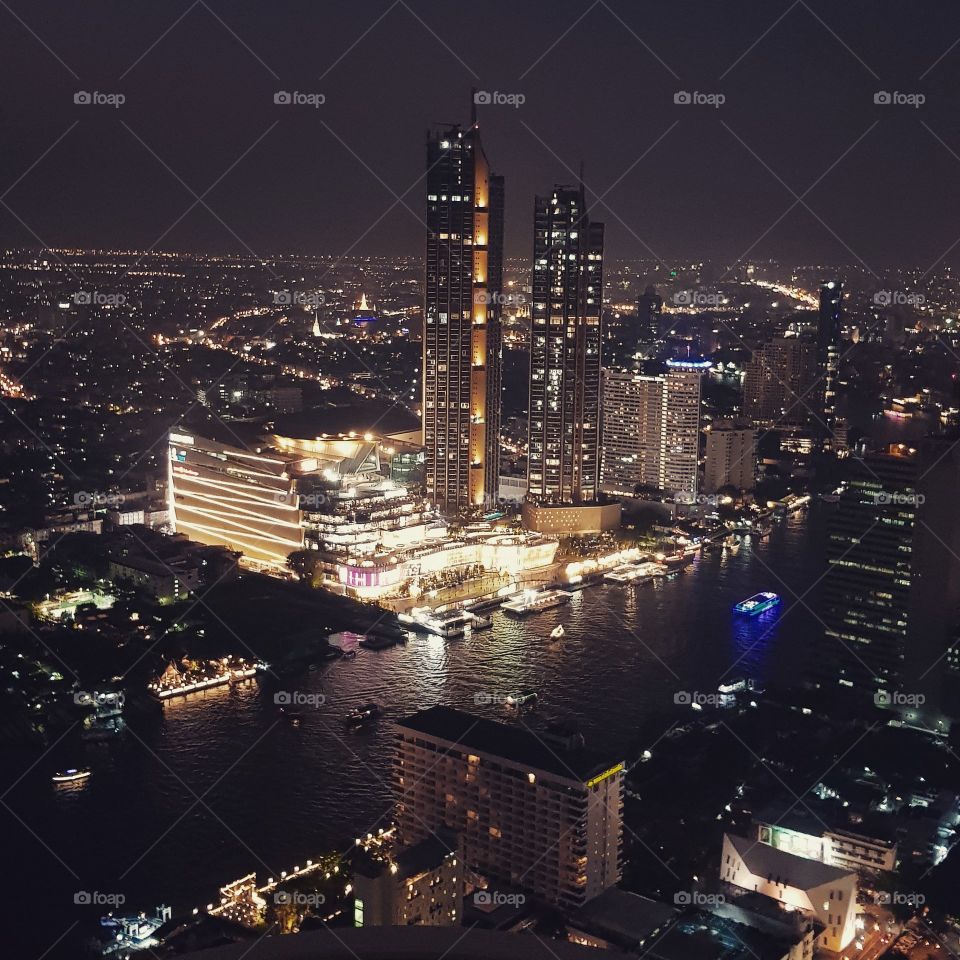 bangkok city during nighttime
