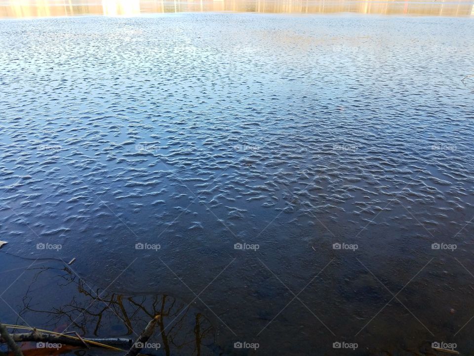 Frozen lake