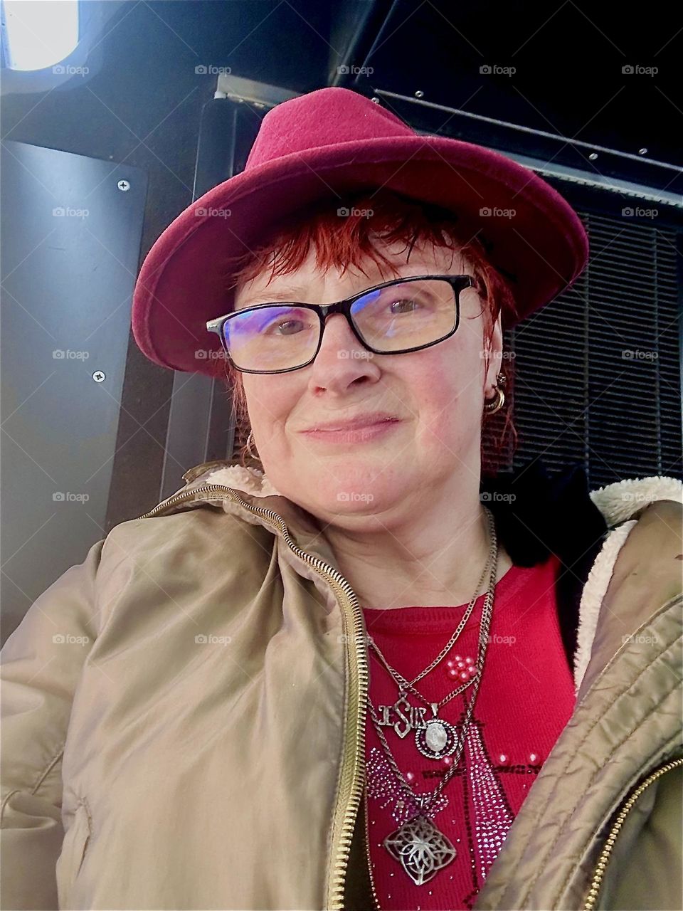 I am riding the B43 bus again from “Greenpoint” to “Bushwick”, Bklyn to run some errands. I am “Petra Schiller” a.k.a. “Maxine Firefox”. 2024. Hypnotic Productions