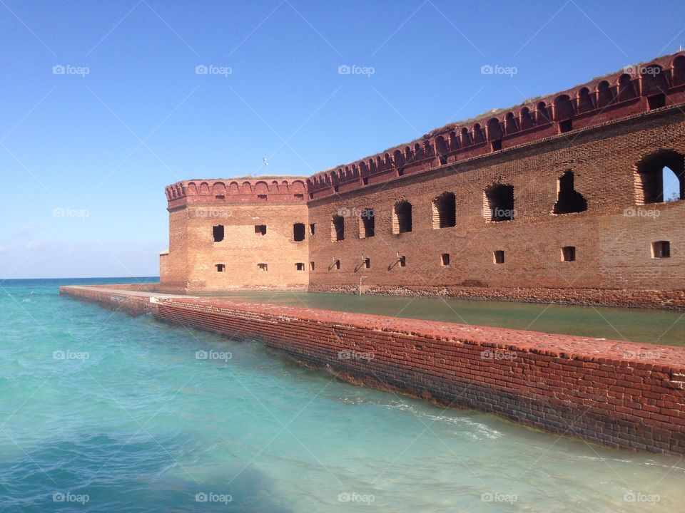 Side of Fort Jefferson