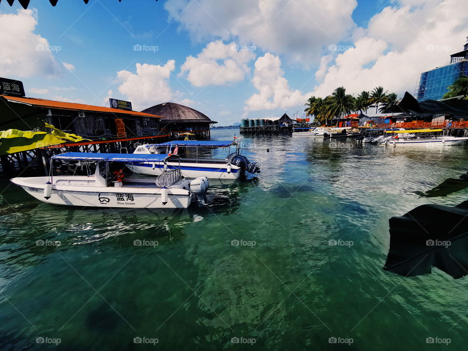 Tourism spot in Semporna, Sabah