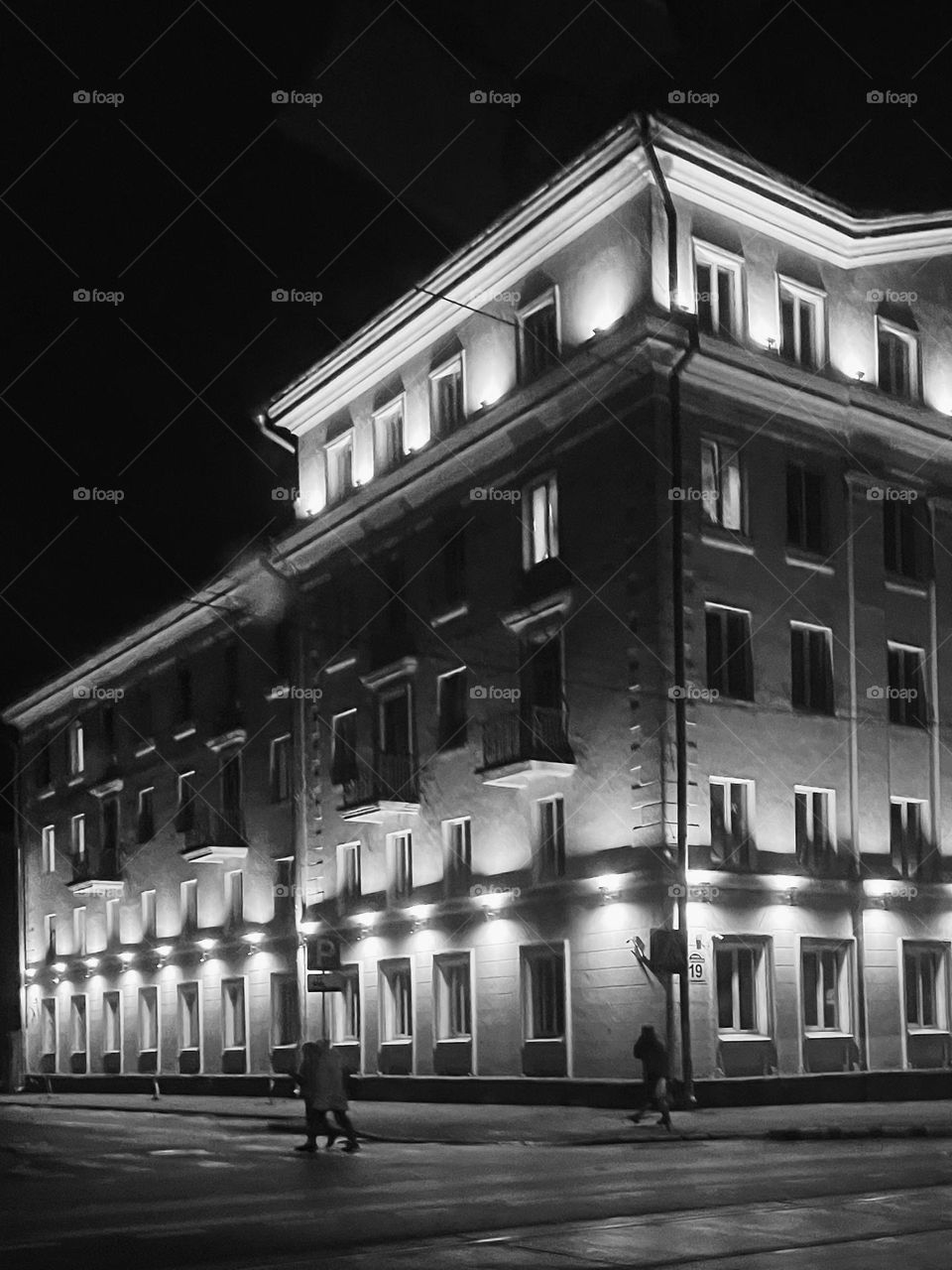 night building illuminated