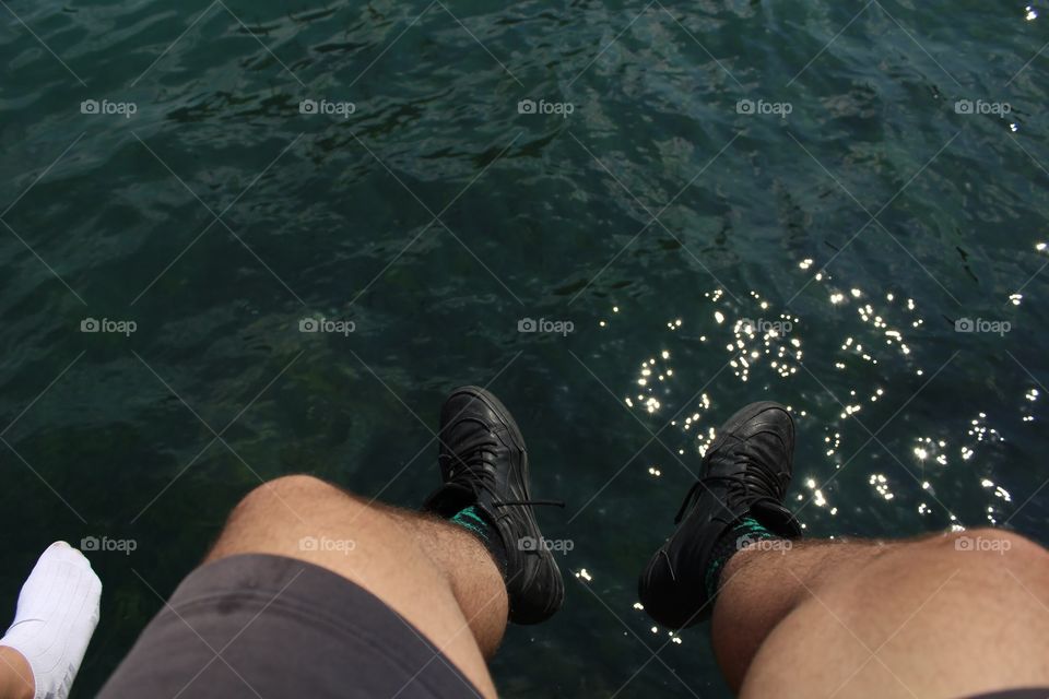 Sitting through the sea