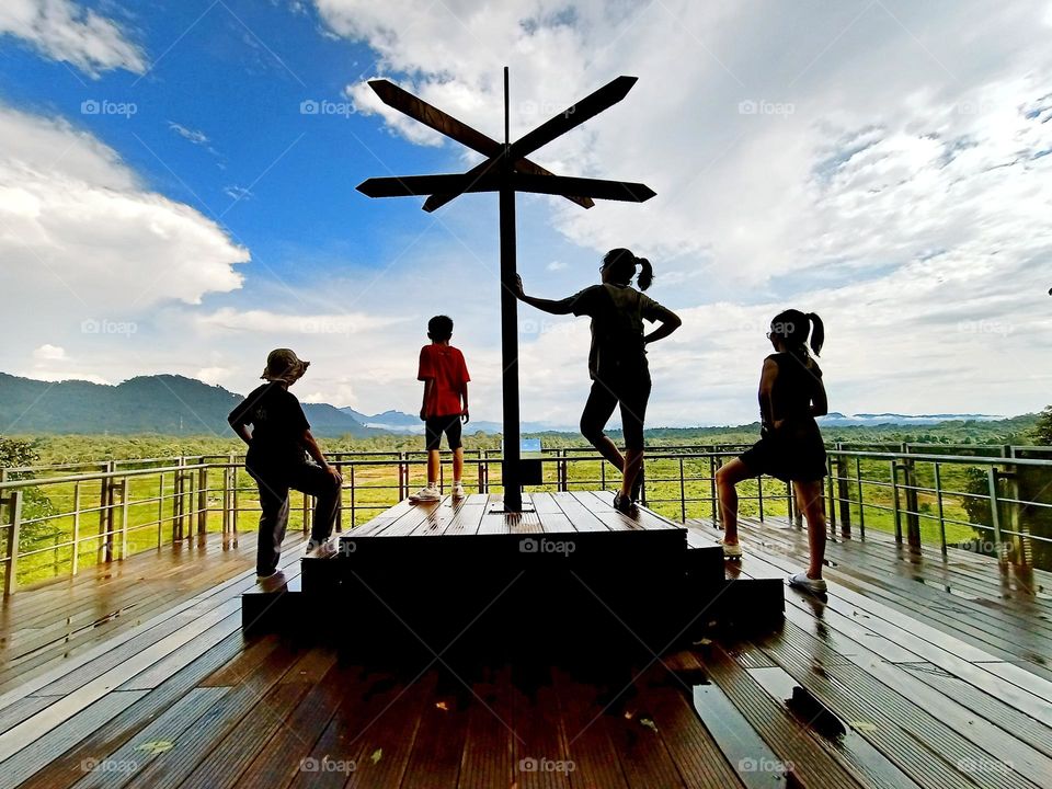 Nice moment-
We are family members and we are together in time