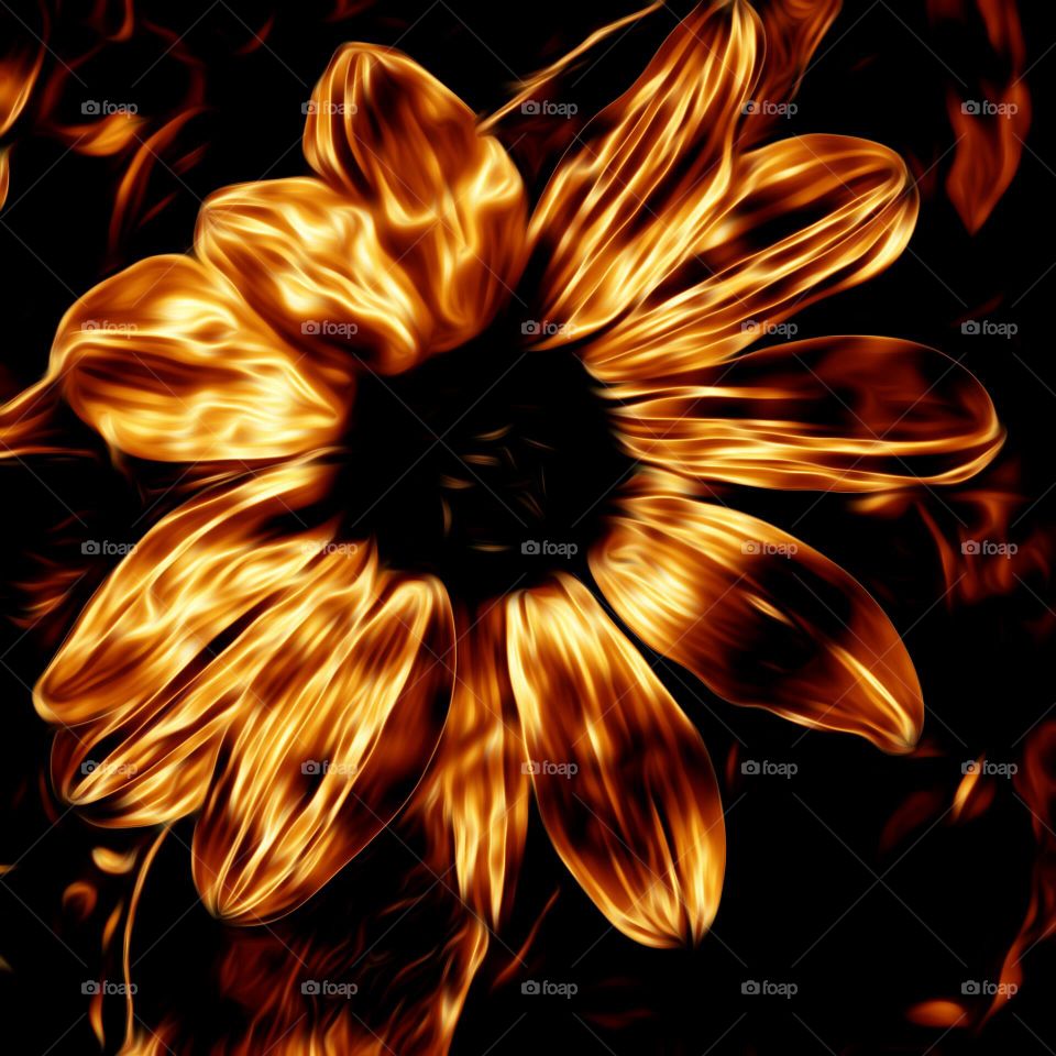 Neon Sunflower