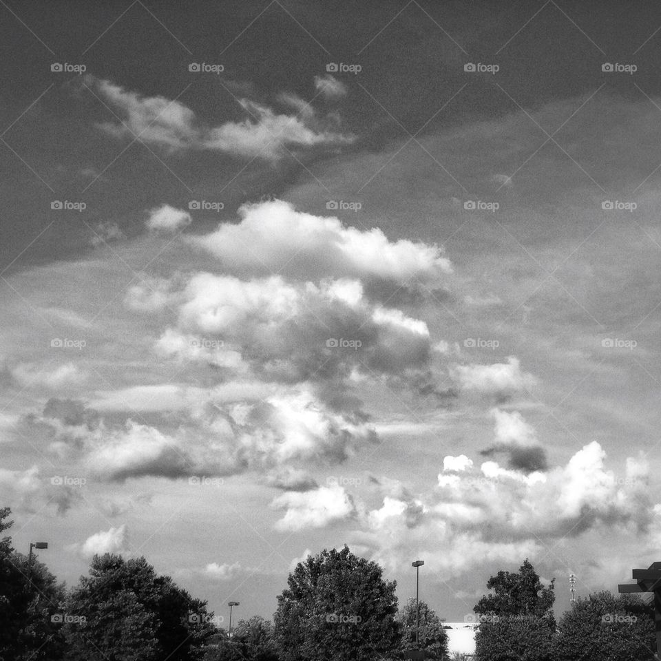 Black and white clouds 