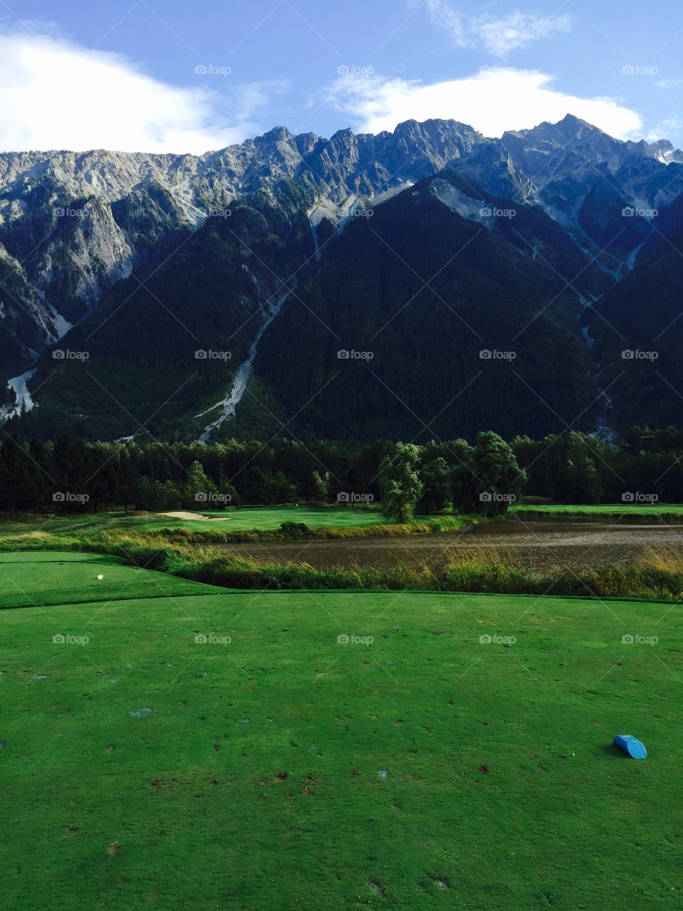 Big Sky Golf Course with Mt Currie backdrop 