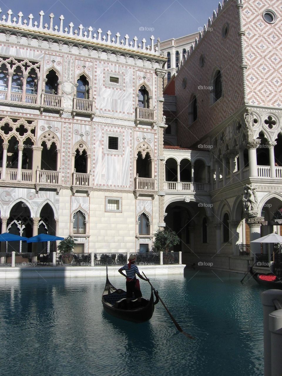Navigating the canals on a boat
