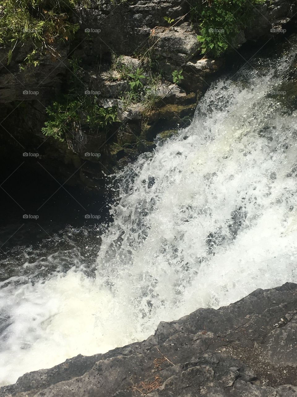 White river flow waterfall