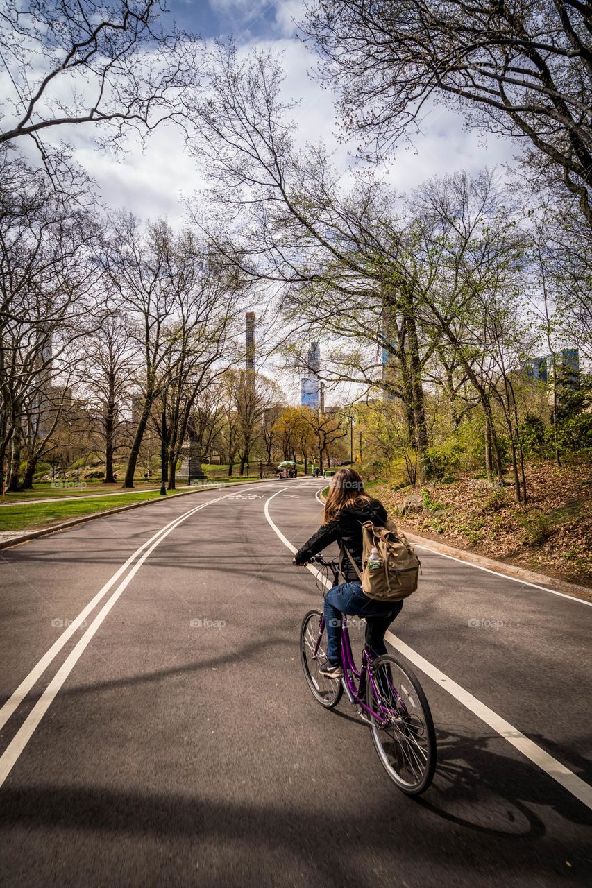 Riding my bicycle