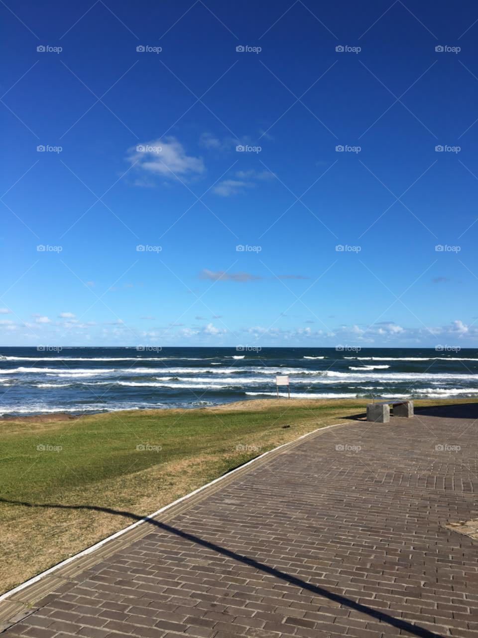 Calçadão a beira mar Torres-rs 