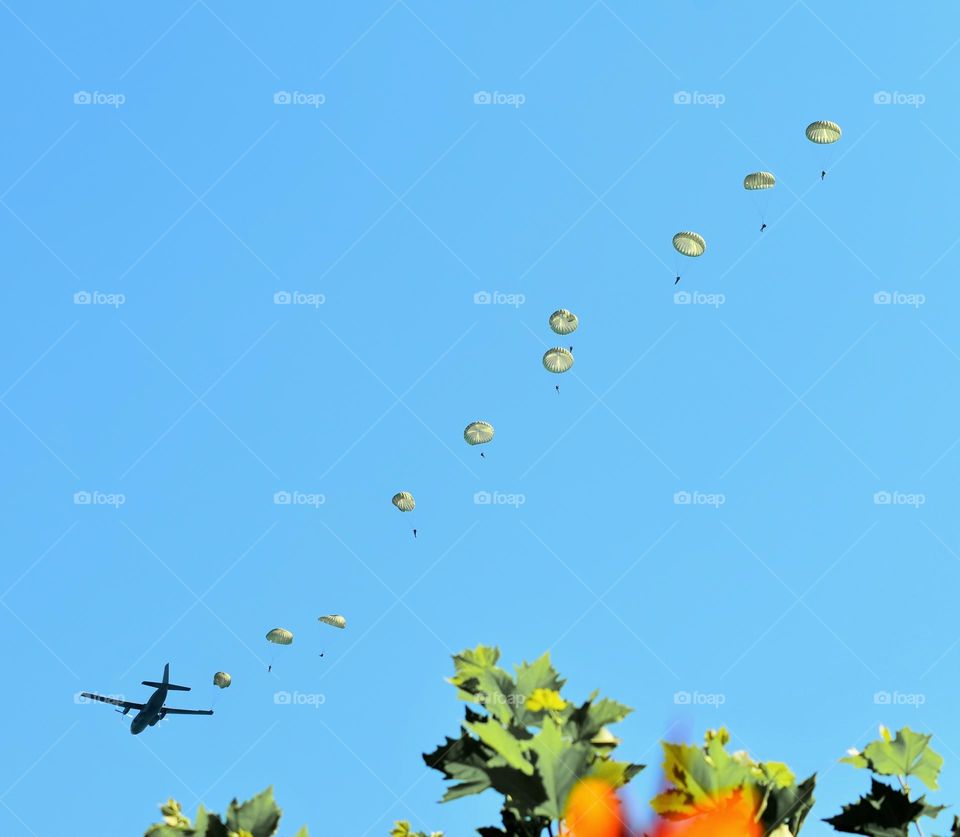 parachuting
