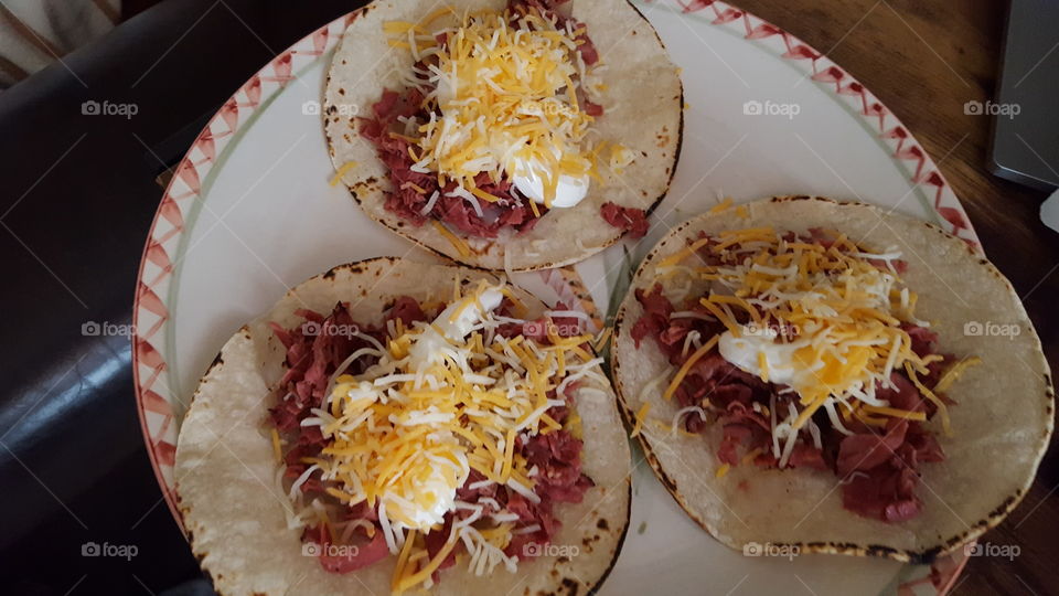 Brisket tacos