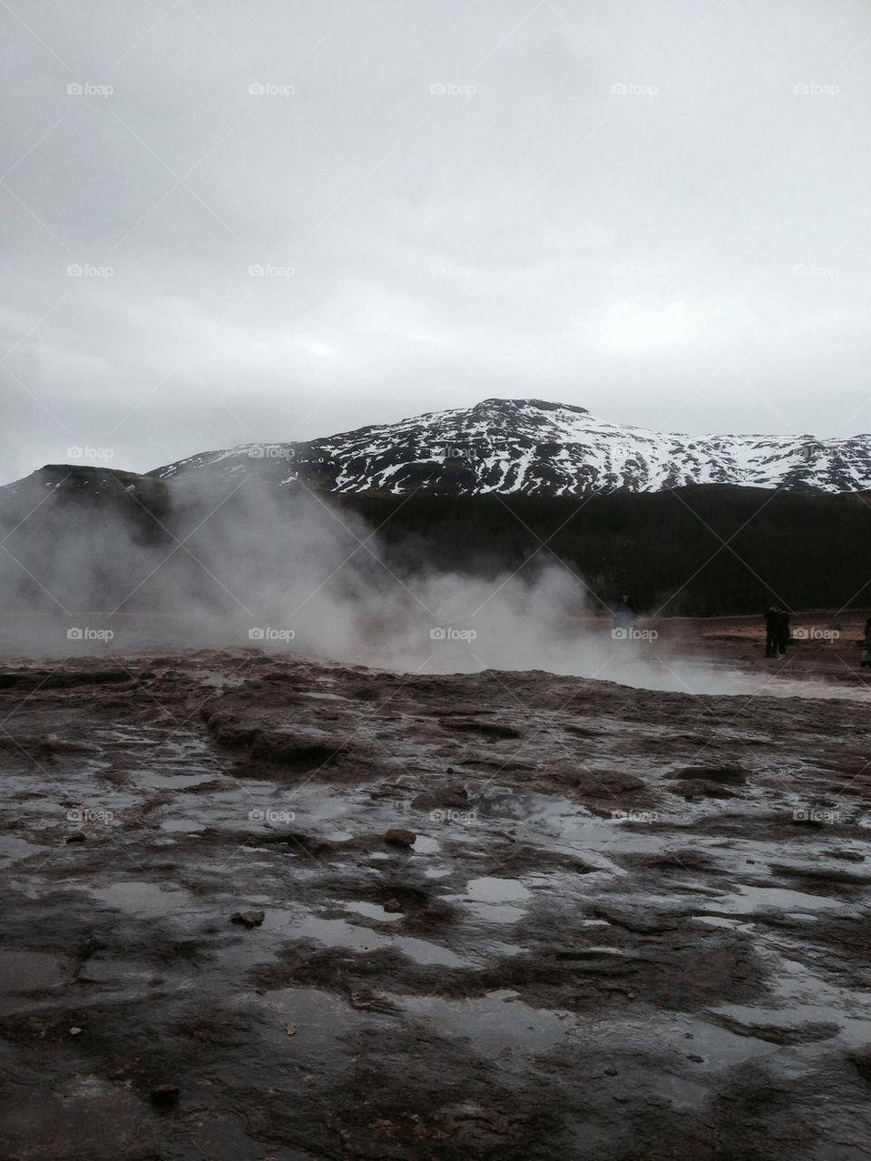 Volcanic steam