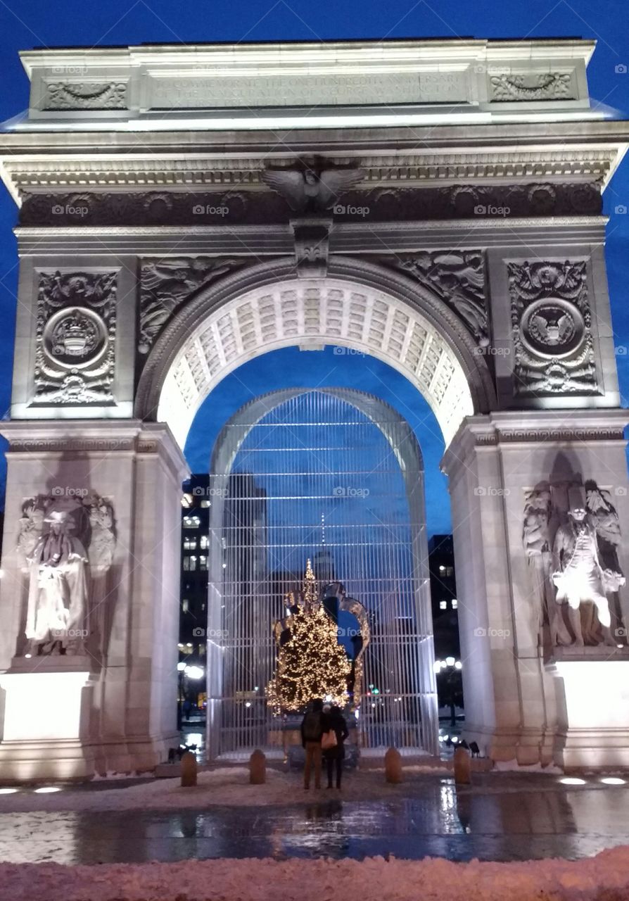 The Arch in Washington Square Park NYC