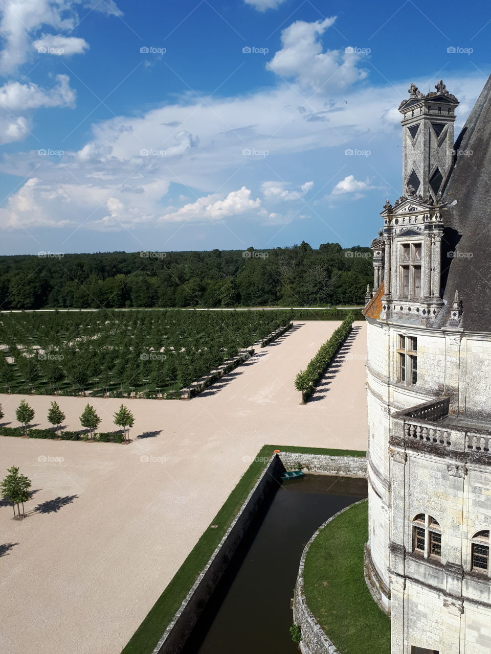 Panoramic view from the castle tower