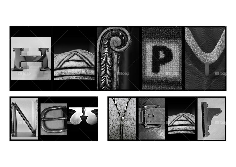 Happy New Year - A series of alphabet photographs 