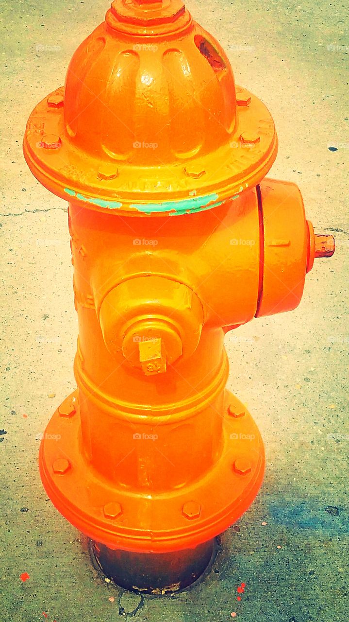 Orange Fire Hydrant