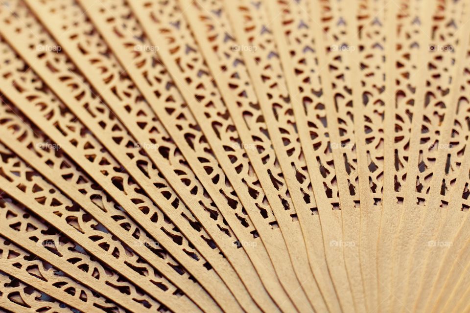 Creative Textures - sandalwood hand fan