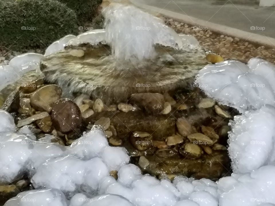 frozen fountains