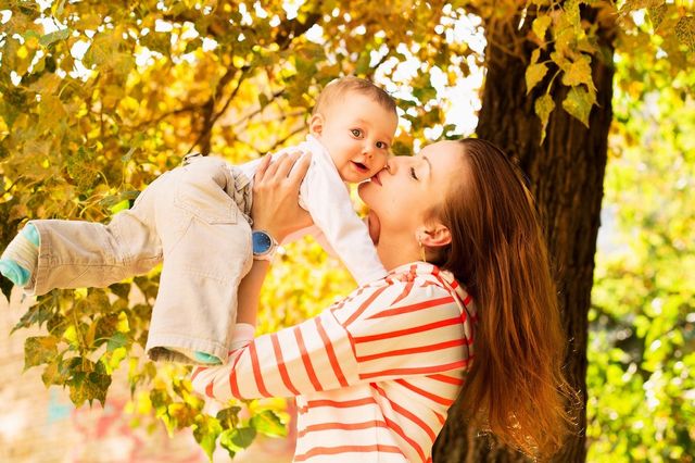 Mom with baby 