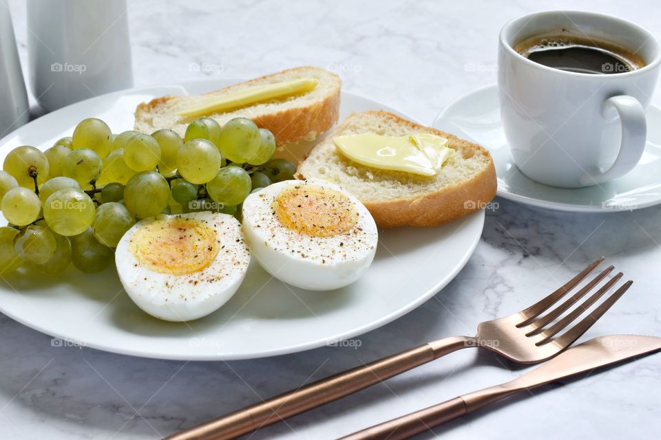 Breakfast on a plate 